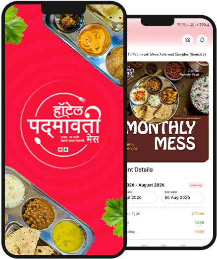 App screenshot showing meal subscription and QR pass